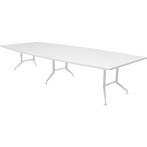 Switch Boardroom Table 3600mm Rectangular Snowdrift/White