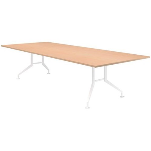 Switch Boardroom Table 3000mm Rectangular Refined Oak/White