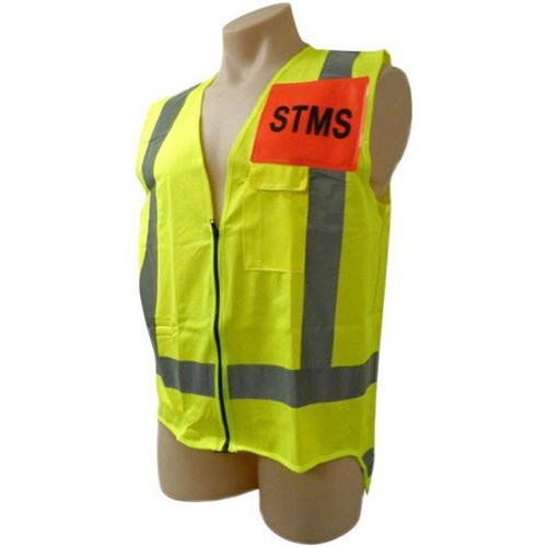 STMS Hi Vis Safety Vest XL Lime