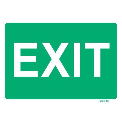 Exit Safety Sign 300x230mm
