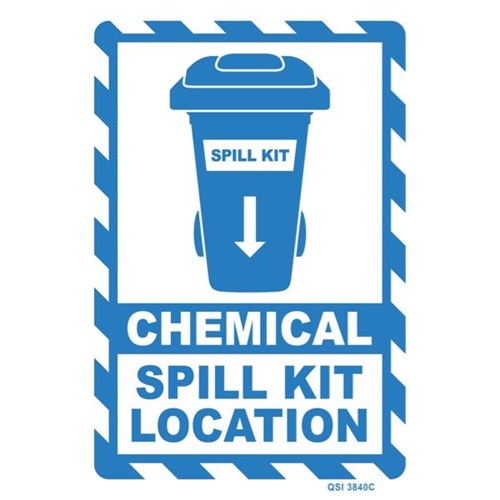 Chemical Spill Kit Location Safety Sign 240x340mm