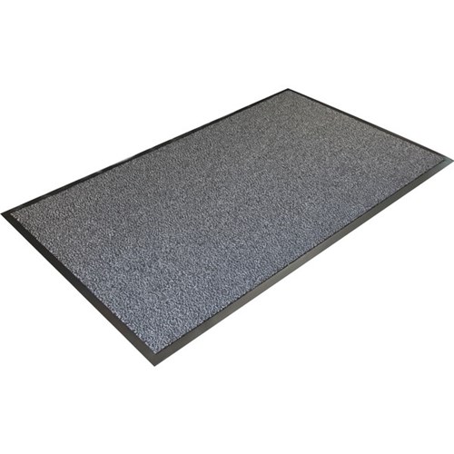 Captain High Traffic Entrance Safety Mat Grey/Black 900x1500mm