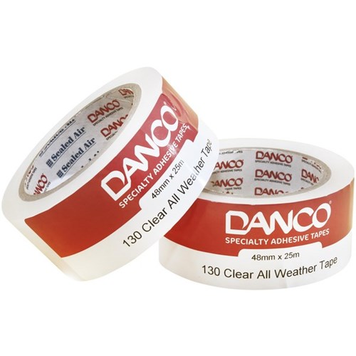Danco 130 All Weather Tape 48mm x 25m Clear