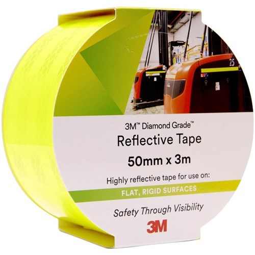 3M™ Diamond Grade Reflective Tape 50mm x 3m Yellow/Green