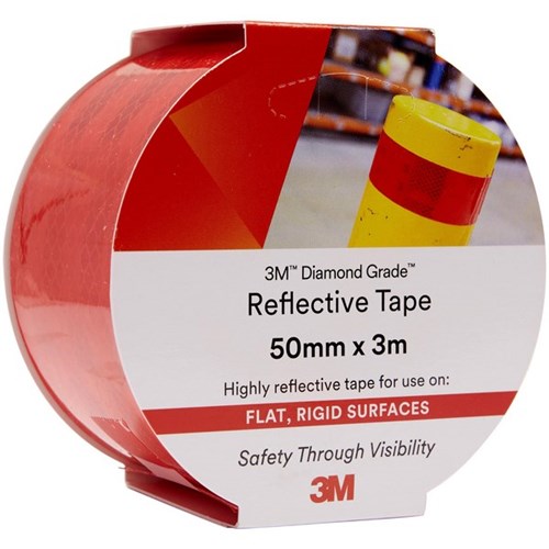 3M™ Diamond Grade Reflective Tape 50mm x 3m Red