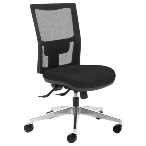 Team Air Task Chair Mesh Back 3 Lever Black/Polished Alloy