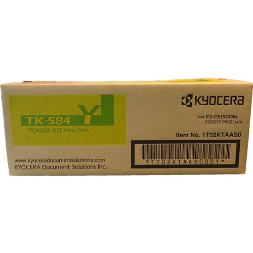 Kyocera TK-584Y Yellow Laser Toner Cartridge