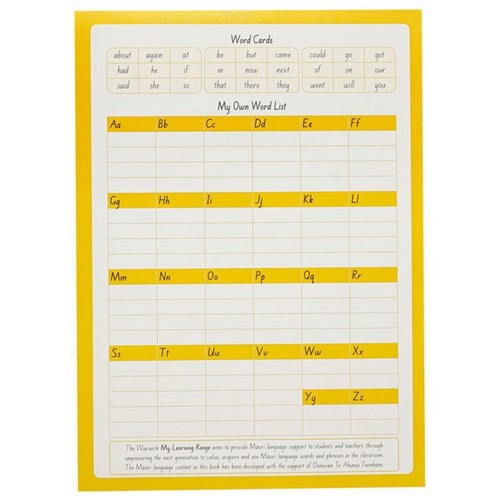 Warwick My Writing Book 2 Taku Pukapuka Tuhituhi 12mm Ruled 230x317mm 64 Pages