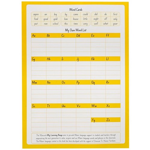 Warwick My Writing Book 3 Taku Pukapuka Tuhituhi 9mm Ruled 230x317mm 64 Pages