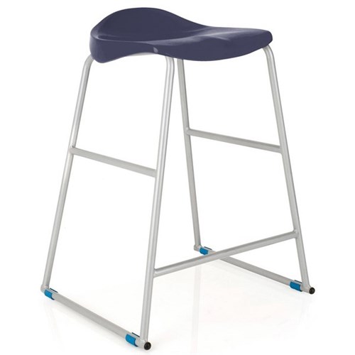 Titan School Lab Stool 650mm Charcoal/Silver
