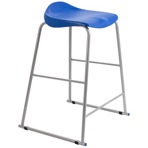 Titan School Lab Stool 560mm Blue/Silver
