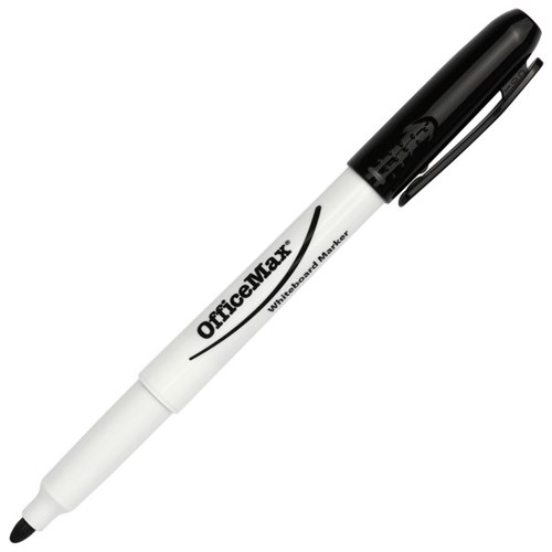 OfficeMax Black Pen Style Whiteboard Marker Bullet Tip
