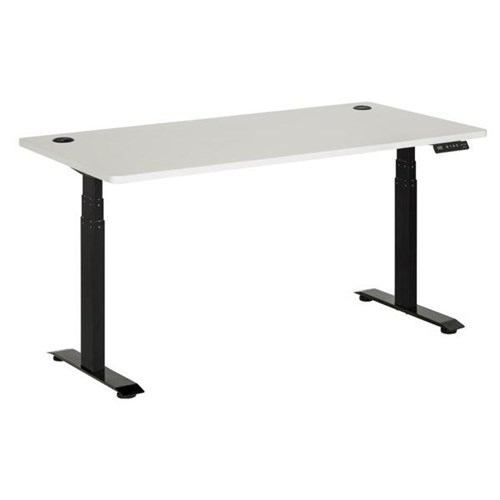 Emerge Electric Height Adjustable Desk 1500mm White/Black