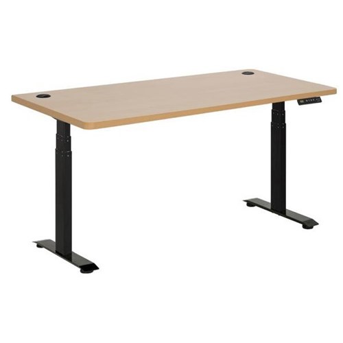 Emerge Electric Height Adjustable Desk 1800mm Beech/Black