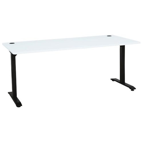 Emerge Single User Desk 1800mm White/Black