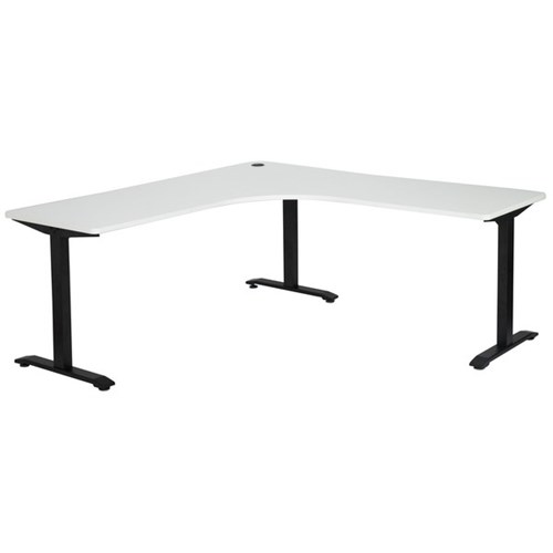 Emerge Single User Workstation 1500mm White/Black