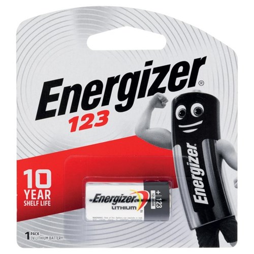 Energizer 123 Lithium Photo Battery 3 Volt