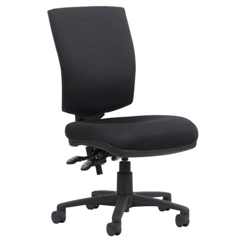 Galaxy Operator Chair 3 Lever Luxe Seat Breathe/Black/Black Nylon