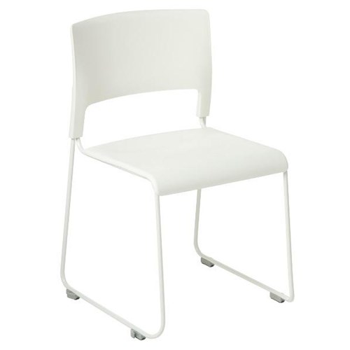 Slim Cafe Chair White
