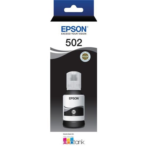 Epson T502 EcoTank Ink Bottle 127ml Black
