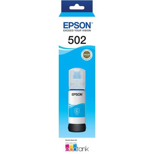 Epson T502 EcoTank Ink Bottle 70ml Cyan