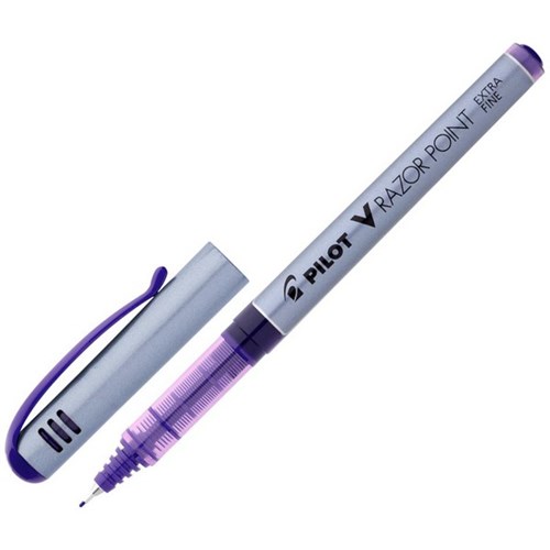 Pilot V Razor Point Violet Pen 0.8mm Extra Fine Tip