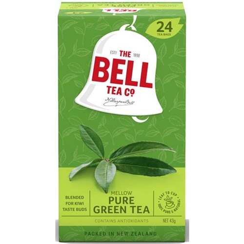 Bell Herbal Green Tea Pure Tagless Tea Bags, Pack of 24