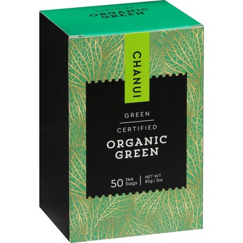 Chanui Organic Green Tagless Tea Bag, Box of 50