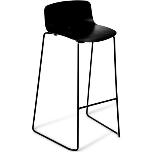 Coco Kitchen Stool Sled Base 655mm Black/Black