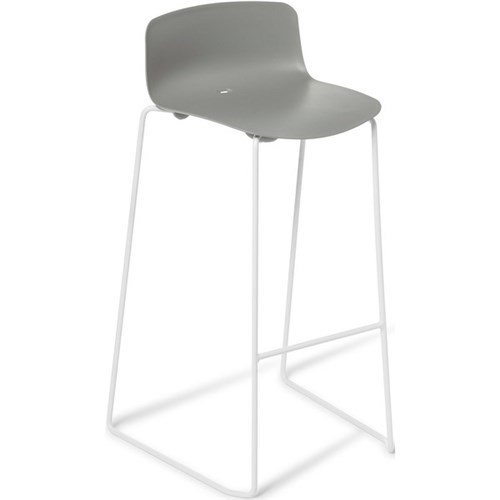 Coco Kitchen Stool Sled Base 655mm Grey/White