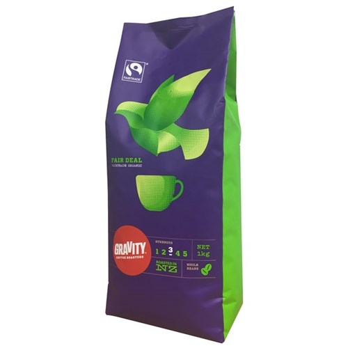 Gravity Fair Deal Fairtrade Coffee Beans 1kg