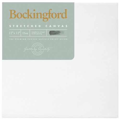 Bockingford 13oz Stretched Canvas 12x12 Inch 1.5 Inch Frame