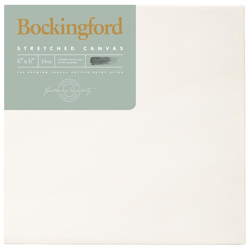 Bockingford 13oz Stretched Canvas 6x6 Inch 1.5 Inch Frame