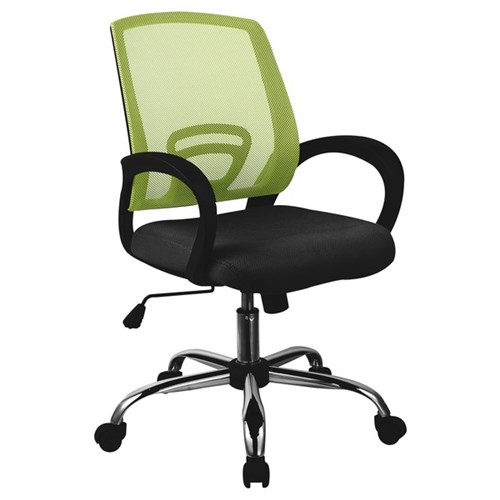 Trice Task Chair 1 Lever Mesh Back With Arms Lime/Black