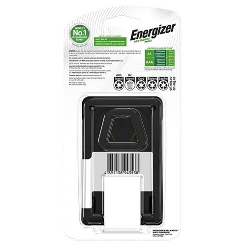 Energizer EN Maxi 4AA Battery Charger & 4 AA Rechargeable Batteries
