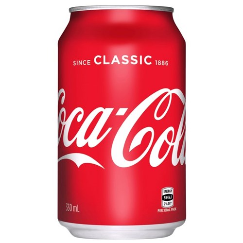 Coke Can 330ml, Pack of 24