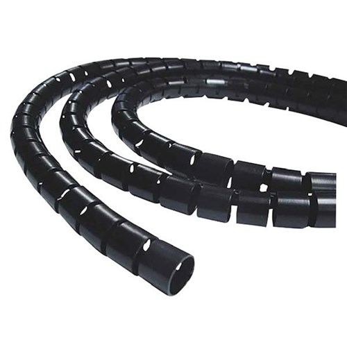 Dynamix Easy Wrap Cable Management 20m x 15mm Black