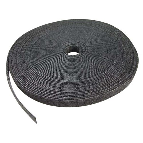 Dynamix Hook And Loop Roll Dual Sided 20m x 12mm Black