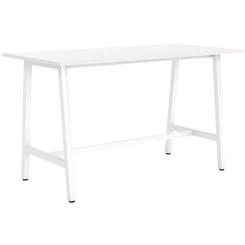 Cubit Bar Leaner Table 1600mm White/White