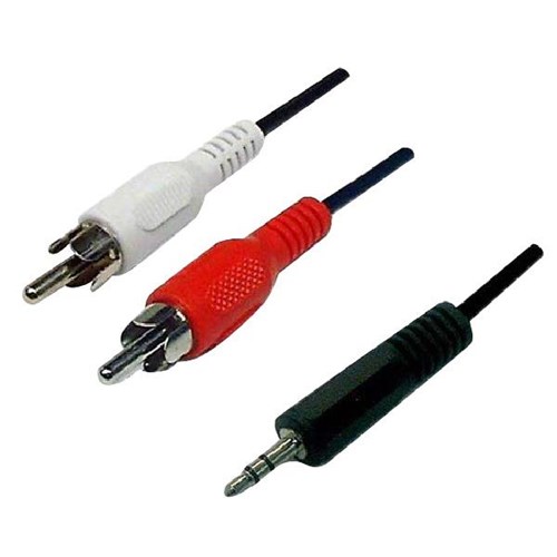 Dynamix 2 x RCA to 3.5mm Stereo Cable 2m