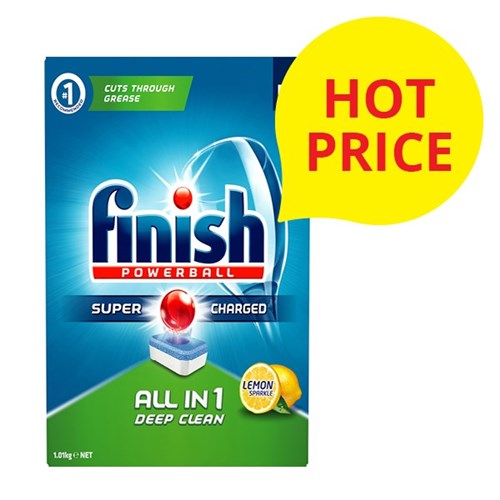 Finish Quantum All In 1 Dishwasher Tablets Lemon, Box of 55 OfficeMax NZ