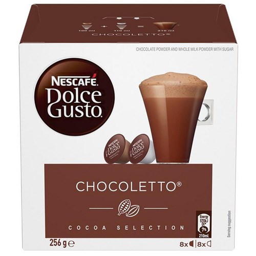 NESCAFÉ Dolce Gusto Chocoletto Coffee Capsules, Box of 8