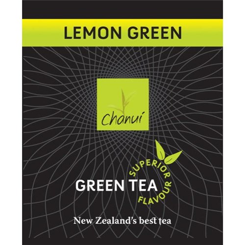 Chanui Lemon Green Tea Enveloped Tea Bags, Box of 100