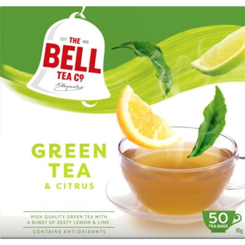 Bell Green Citrus Tagless Tea Bags, Box of 50