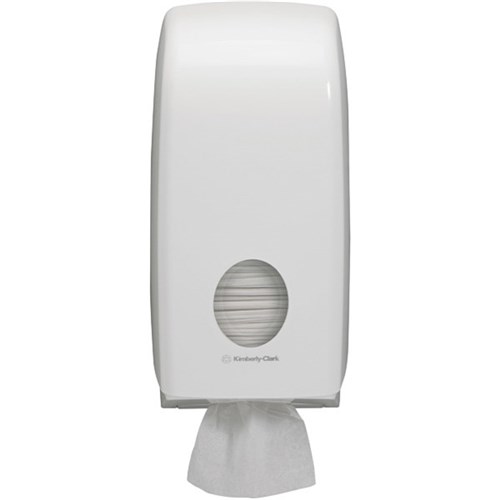 Kimberly Clark Aquarius Single Sheet Toilet Tissue Dispenser White
