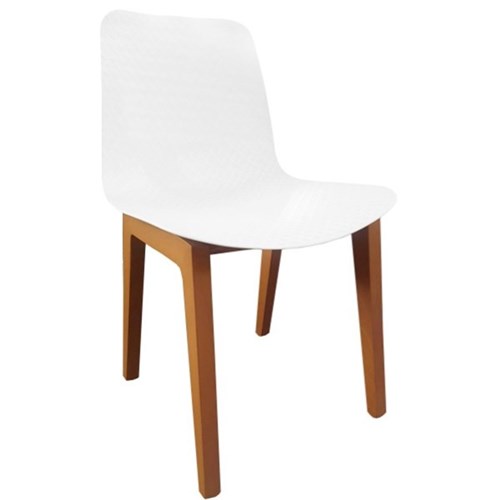 Carpone Visitor Chair White/Ash Timber