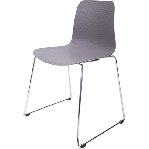 Carpone Visitor Chair Sled Base Grey/Chrome