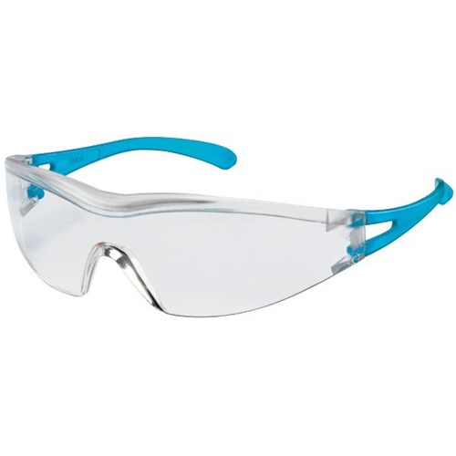Uvex XOne Safety Glasses Clear Lens Blue OfficeMax NZ