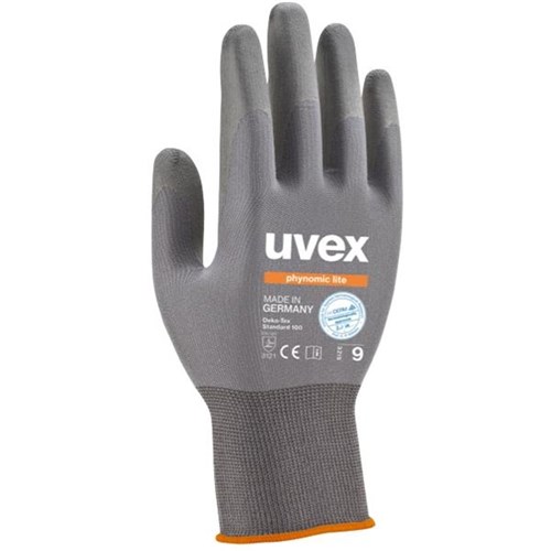 Uvex Phynomic Lite Safety Gloves Size 7, Pair