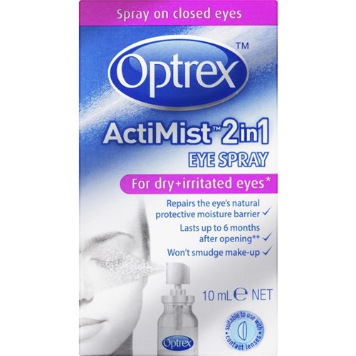 Optrex Actimist 2 In 1 Eye Spray Dry & Irritated Eyes 10ml